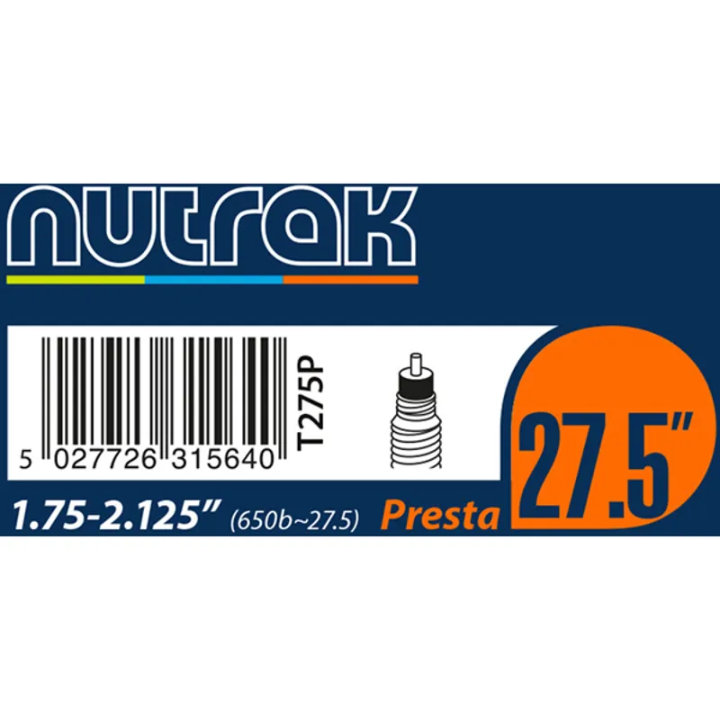 Nutrak 27.5 inch Schrader Inner Tube - Various Sizes-1
