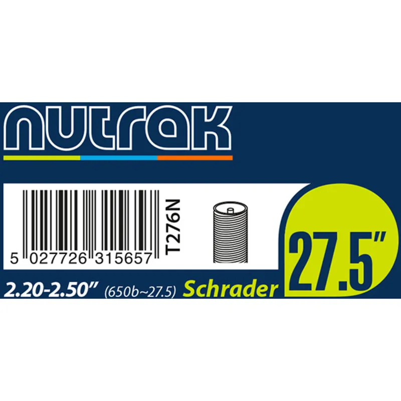 Nutrak 27.5 inch Schrader Inner Tube - Various Sizes-2
