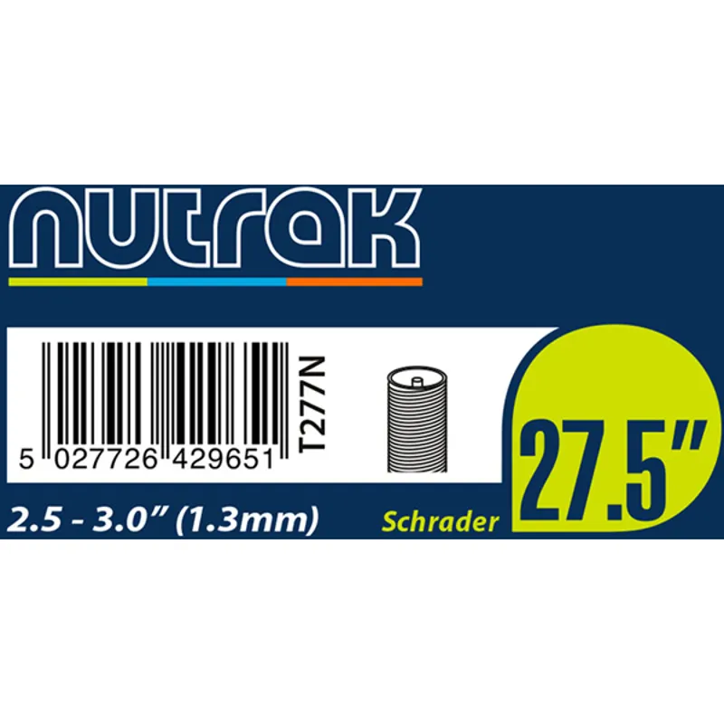 Nutrak 27.5 inch Schrader Inner Tube - Various Sizes-4