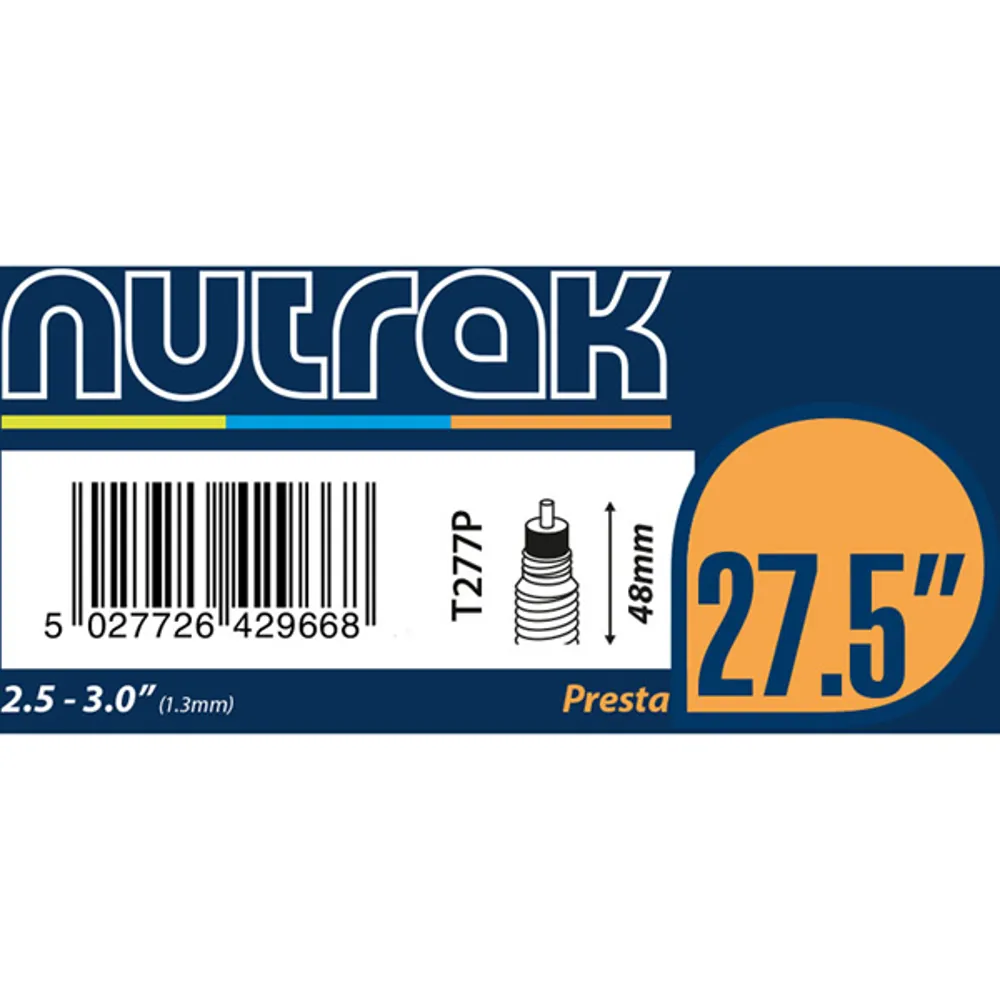 Team Cycles Nutrak Presta Inner Tube -27.5 x 2.5 - 3.0 | Interest FREE Finance & Online Refund Policy.