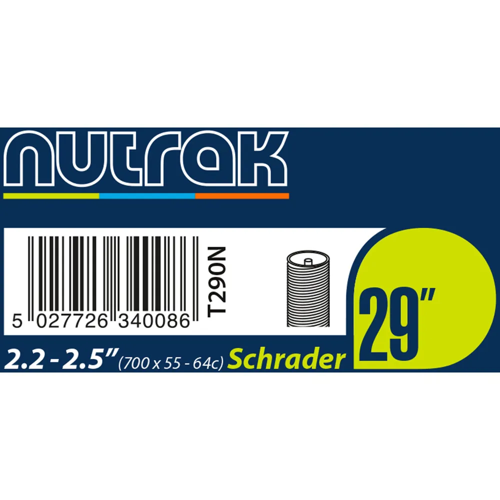 Team Cycles Nutrak Schrader Inner Tube - 29 x 2.2-2.5 | Interest FREE Finance & Online Refund Policy.