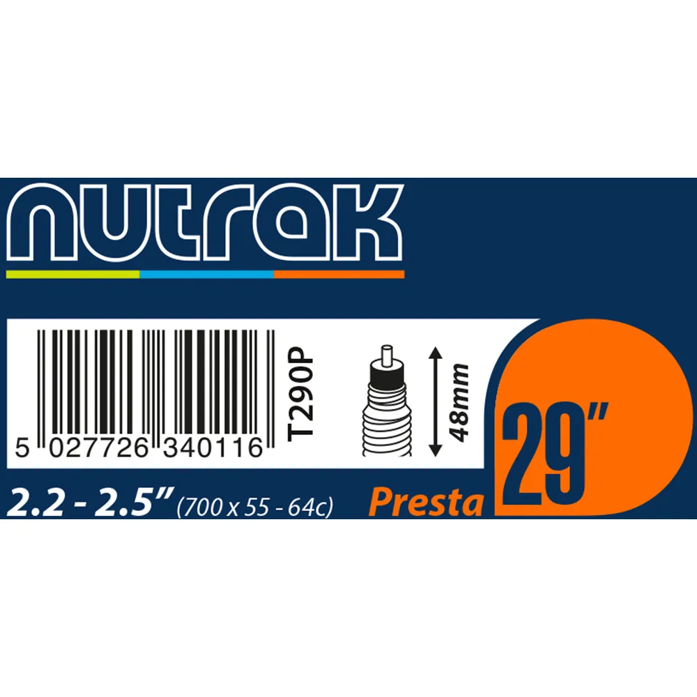 Team Cycles Nutrak Presta Inner Tube - 29 x 2.2 - 2.5 | Interest FREE Finance & Online Refund Policy.