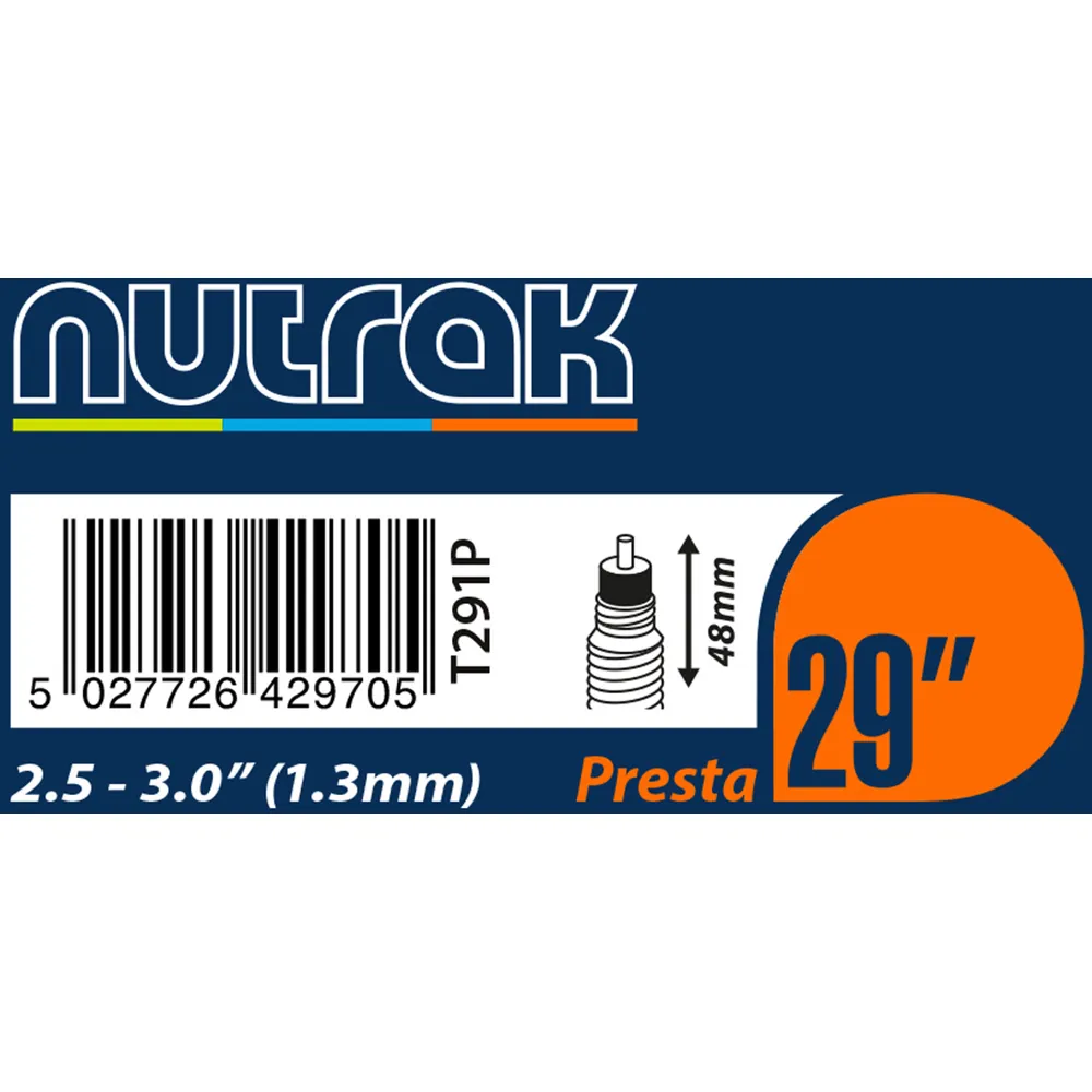 Team Cycles Nutrak Presta Inner Tube - 29 x 2.5-3.0 | Interest FREE Finance & Online Refund Policy.