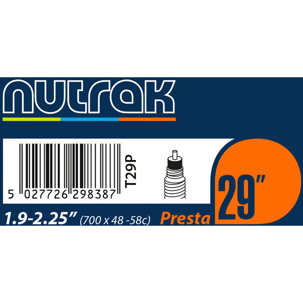 Team Cycles Nutrak Presta Inner Tube - 29 x 1.9 - 2.35 | Interest FREE Finance & Online Refund Policy.