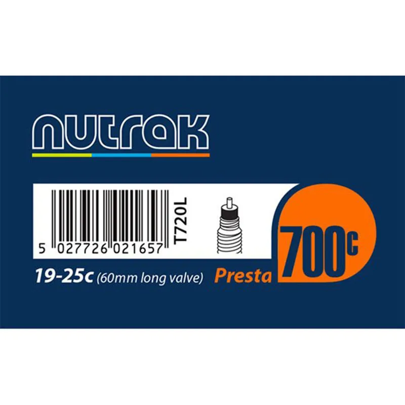 Nutrak 700c x 19-25c 60mm Presta inner Tube