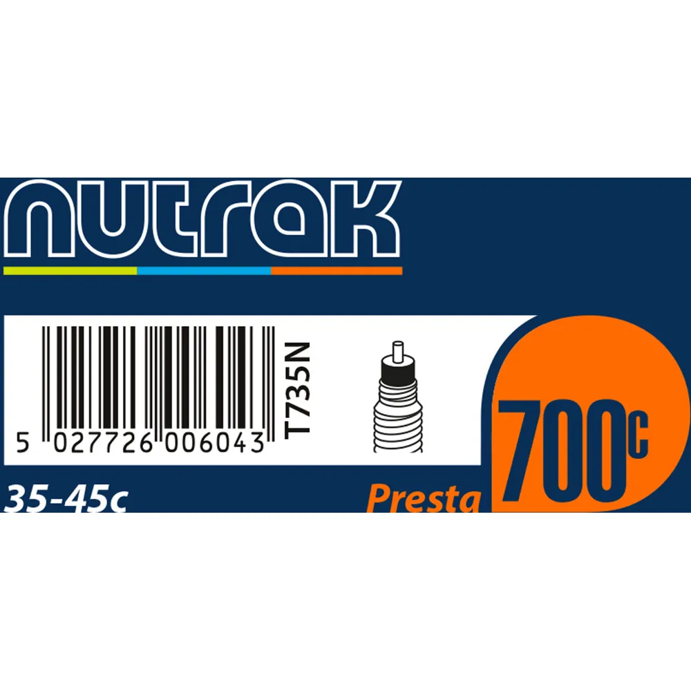 Team Cycles Nutrak Presta Inner Tube - 700 x 35 - 45c | Interest FREE Finance & Online Refund Policy.
