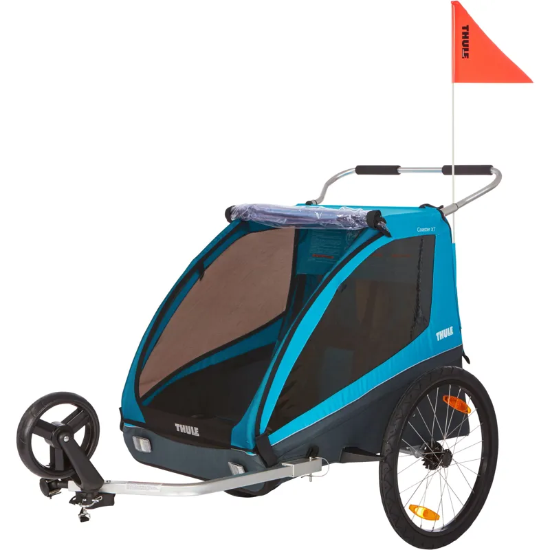 Thule Thule Coaster XT 2-Seat Bike Trailer in Blue -2