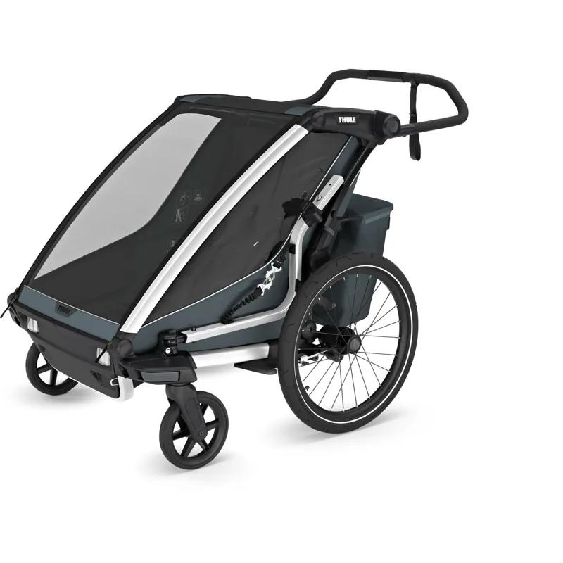 Thule Chariot Cross 2 Double Child Carrier with Cycling and Strolling Kit -1