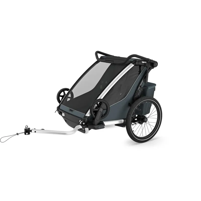 Thule Chariot Cross 2 Double Child Carrier with Cycling and Strolling Kit -3