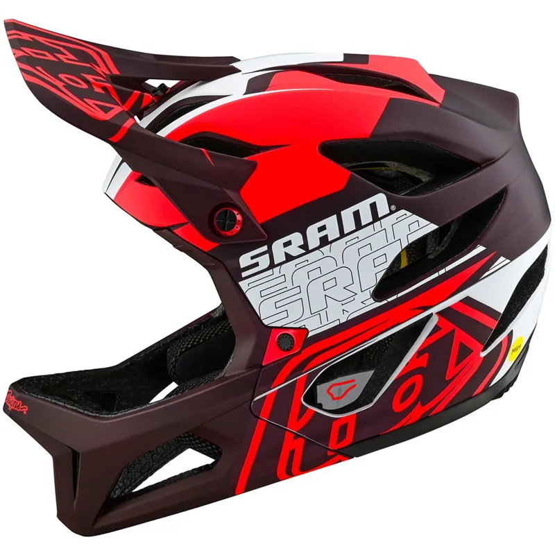 Troy Lee Designs Stage MIPS Helmet in Sram Vector Red-5