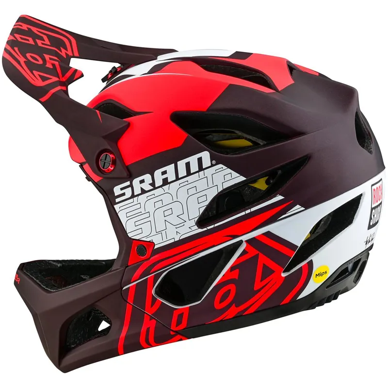 Troy Lee Designs Stage MIPS Helmet in Sram Vector Red-6