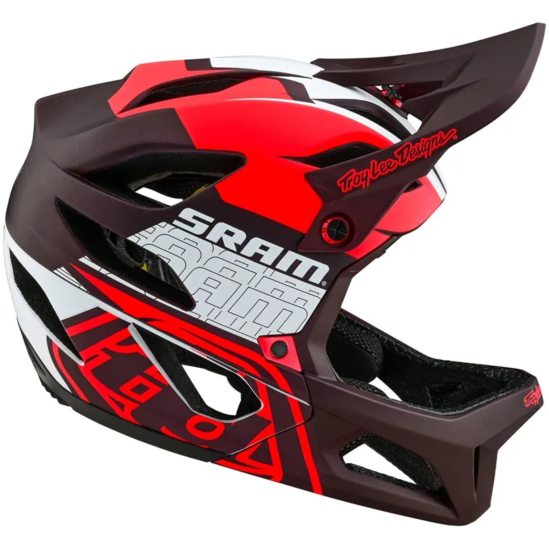 Troy Lee Designs Stage MIPS Helmet in Sram Vector Red-2