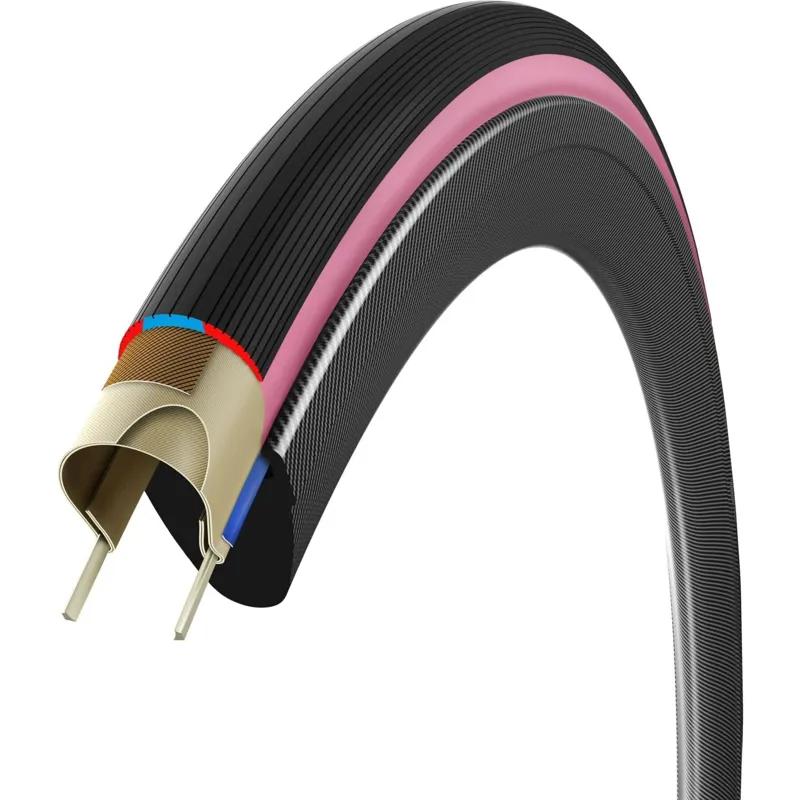 Vittoria Corsa Pro Fold TLR G2.0 Pink Giro Limited Edition Pink Tyre - 700c-1