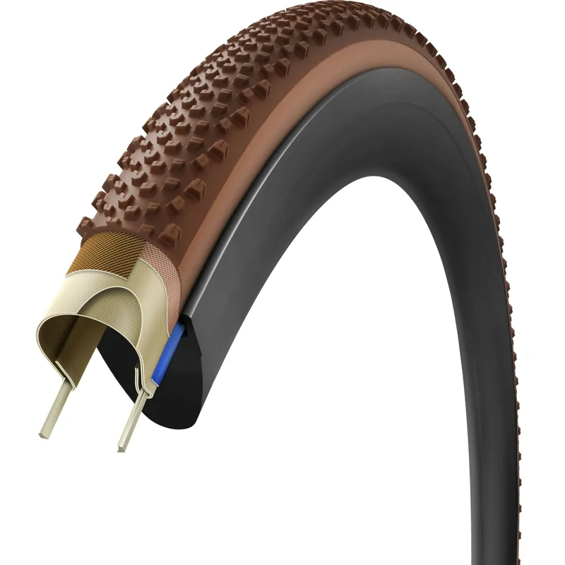 Vittoria Terreno Pro T60 Mixed Gravel Race Natural Brown Tubeless Ready Gravel Tyre - 700c-1