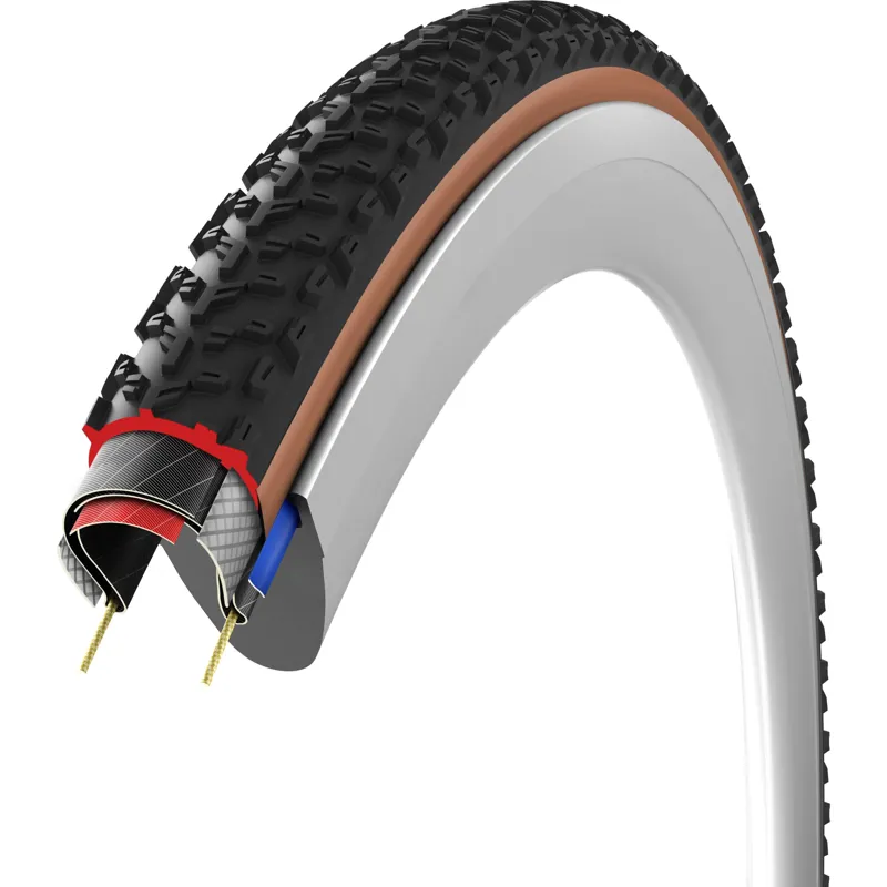 Vittoria Terreno T70 Coarse Loose Gravel Endurance Full Black G2.0 Tubeless Ready Gravel Tyre - 700c-1