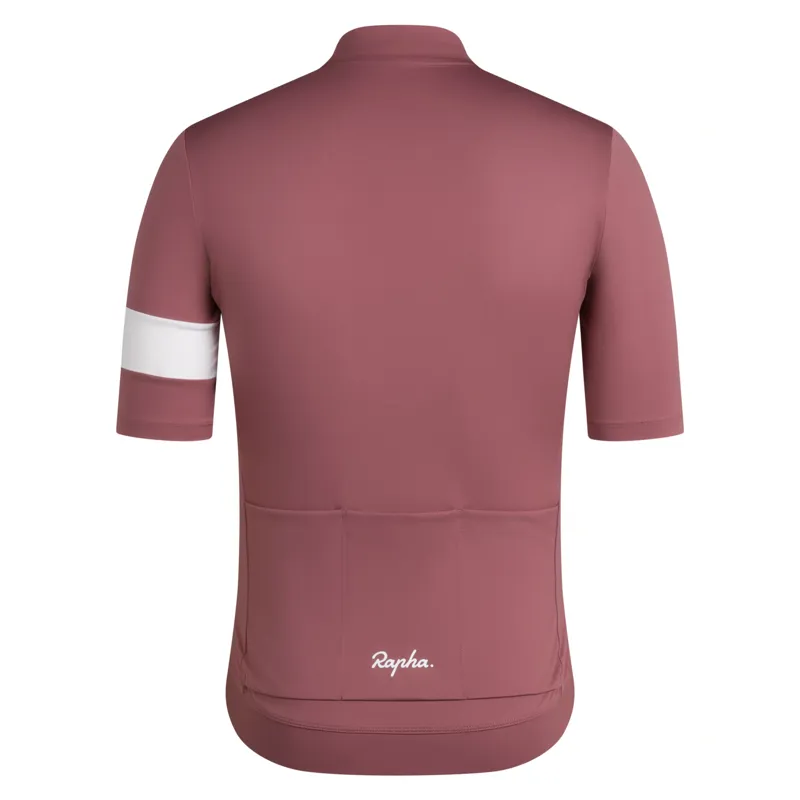 Rapha Men's Core Jersey in Rose Brown and White-1