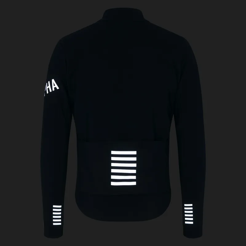 Rapha Men's Pro Team Shadow Winter Jacket in Carbon and Silver Reflective-3