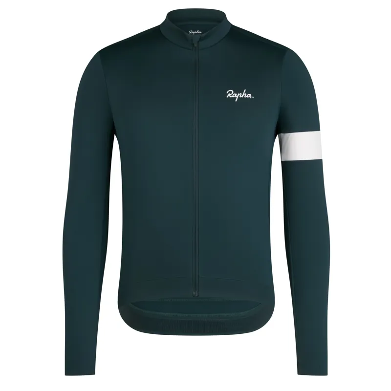 Rapha Men's Core Thermal Long Sleeve Jersey in Forest Green
