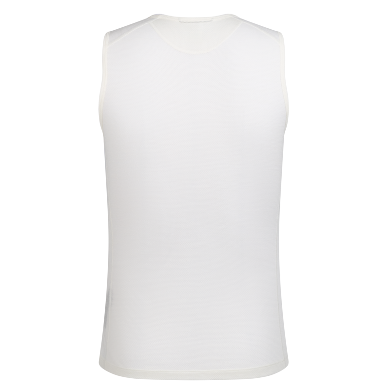 Rapha Men's Merino Lightweight Sleeveless Base Layer in Cream and White-1