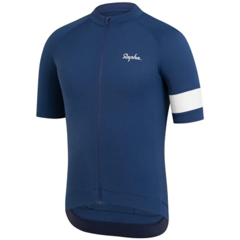 Rapha Core Short Sleeve Cycling Jersey in Navy-1
