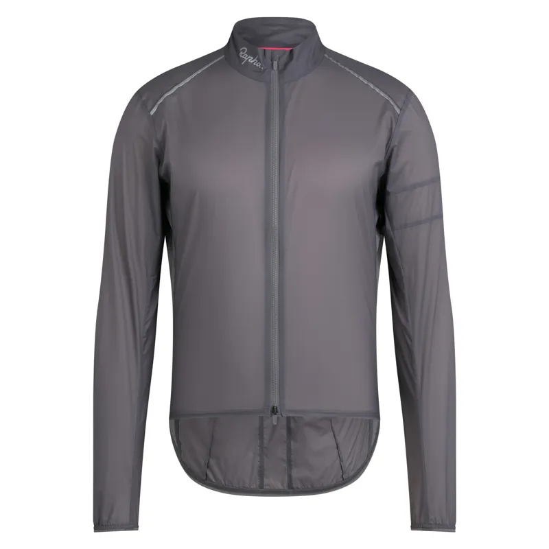 Rapha Men's Brevet Element Wind Jacket in Grey and Silver