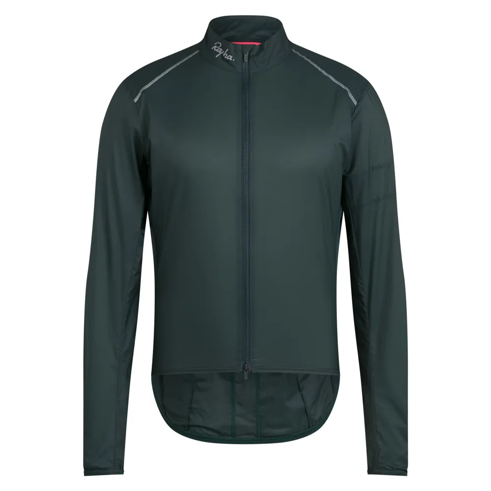 Team Cycles Rapha Men's Brevet Element Wind Jacket in Forest Green and Black Reflective | Interest FREE Finance & Online Refund Policy.