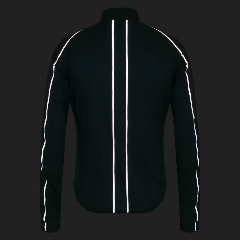 Rapha Men's Brevet Element Wind Jacket in Forest Green and Black Reflective-3