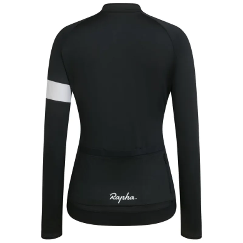 Rapha Women's Core Long Sleeve Cycling Jersey in Black-1
