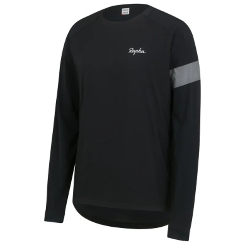 Rapha Trail Windblock Long Sleeve Mountain Bike Jersey in Black-1
