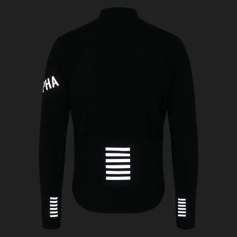 Rapha Men's Pro Team Shadow Winter Jacket in Black and Silver Reflective-3