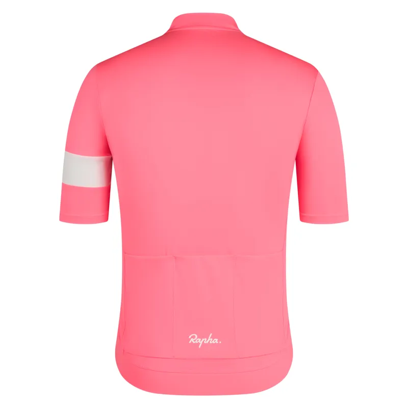Rapha Mens Core Jersey in Hi-Vis Pink-1