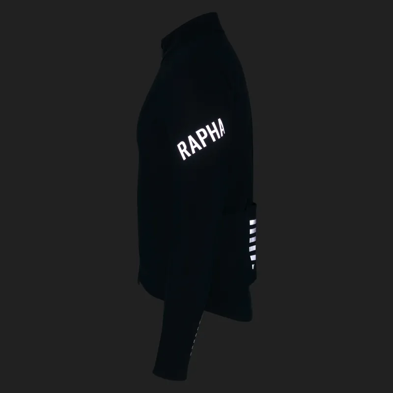 Rapha Men's Pro Team Shadow Winter Jacket in Carbon and Silver Reflective-2