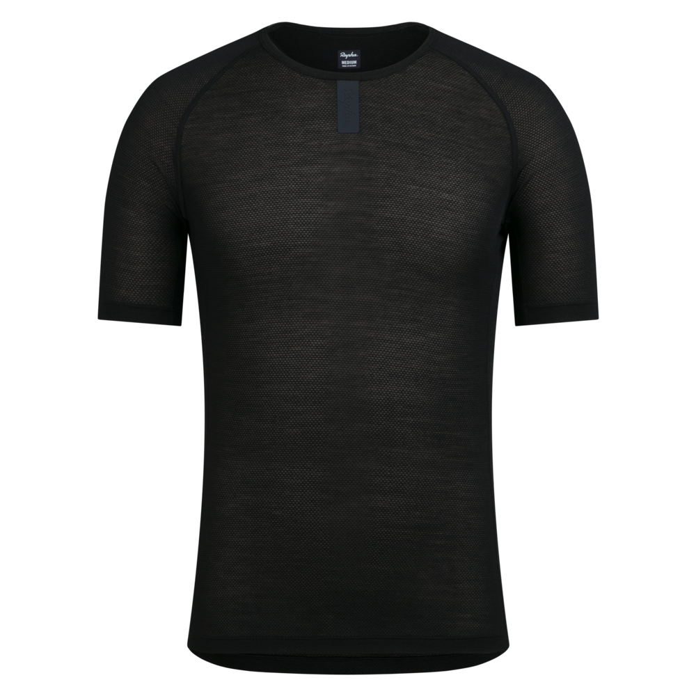 Team Cycles Rapha Men's Merino Lightweight Short Sleeve Base Layer in Black | Interest FREE Finance & Online Refund Policy.