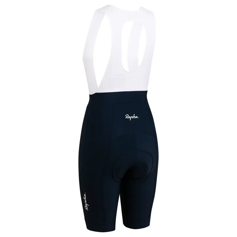 Rapha Women's Core Bib Shorts in Dark Navy and White-1