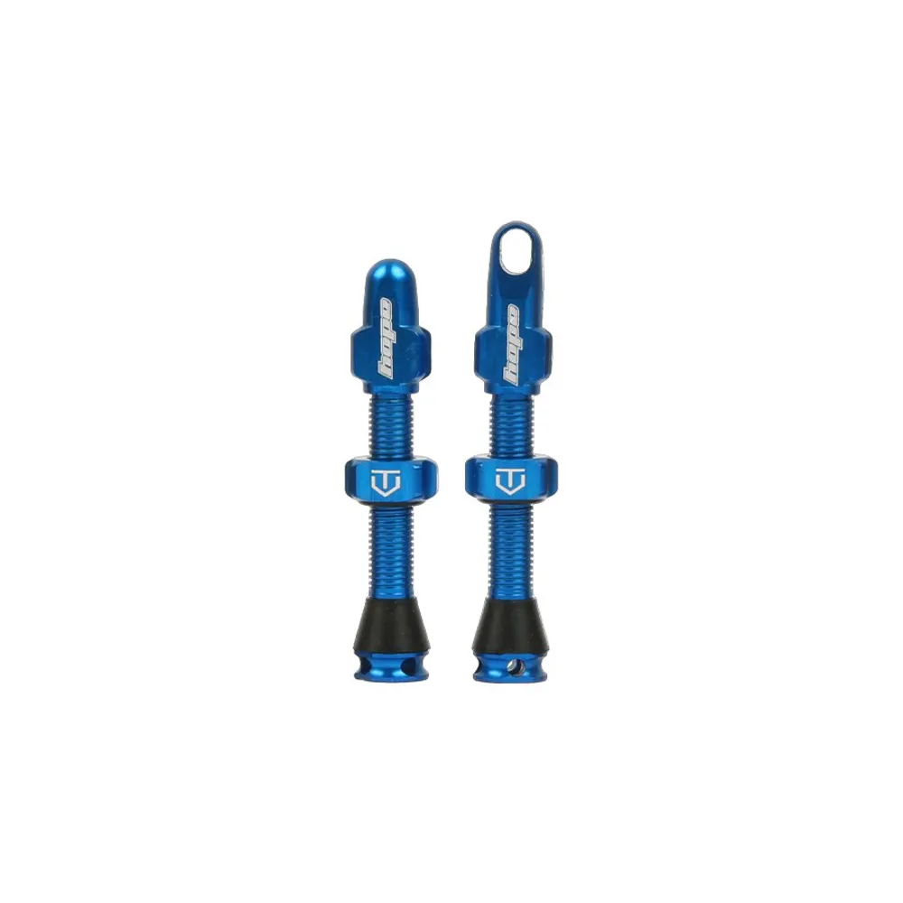 Team Cycles Hope Tubeless Valves in Blue - 40mm | Interest FREE Finance & Online Refund Policy.