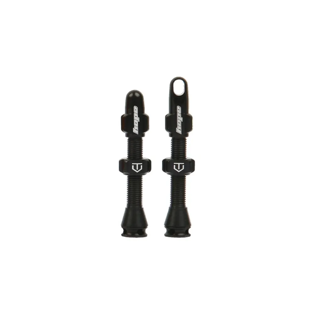 Team Cycles Hope Tubeless Valves in Black - 40mm | Interest FREE Finance & Online Refund Policy.