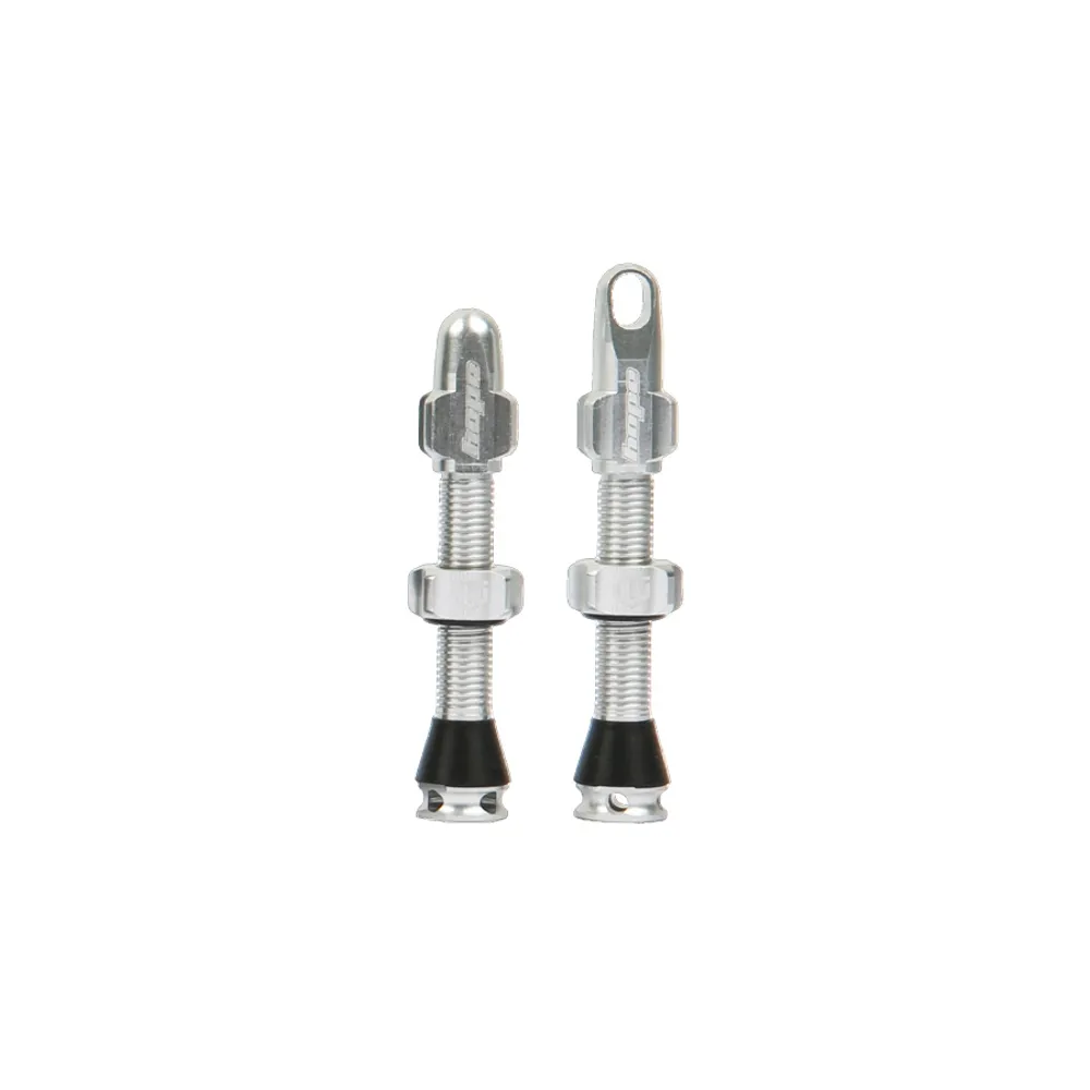 Team Cycles Hope Tubeless Valves in Silver - 40mm | Interest FREE Finance & Online Refund Policy.