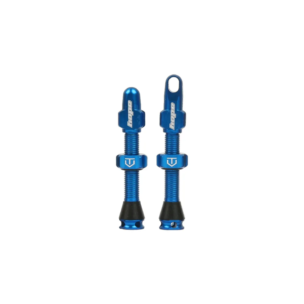 Team Cycles Hope Tubeless Valves in Blue - 60mm | Interest FREE Finance & Online Refund Policy.