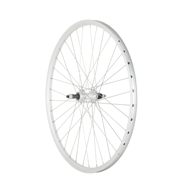 M Parts MTB Rear Wheel Nutted Screw On silver 26 inch-2