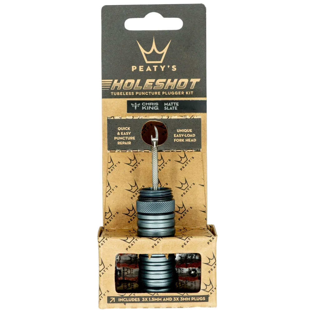 Team Cycles Peaty's Holeshot Tubeless Puncture Plugger Kit in Slate | Interest FREE Finance & Online Refund Policy.