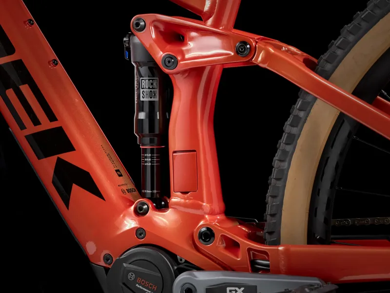 TREK Rail 8 GX AXS T-Type Gen 3 625Wh Full Suspension Electric Mountain Bike in Lava-7