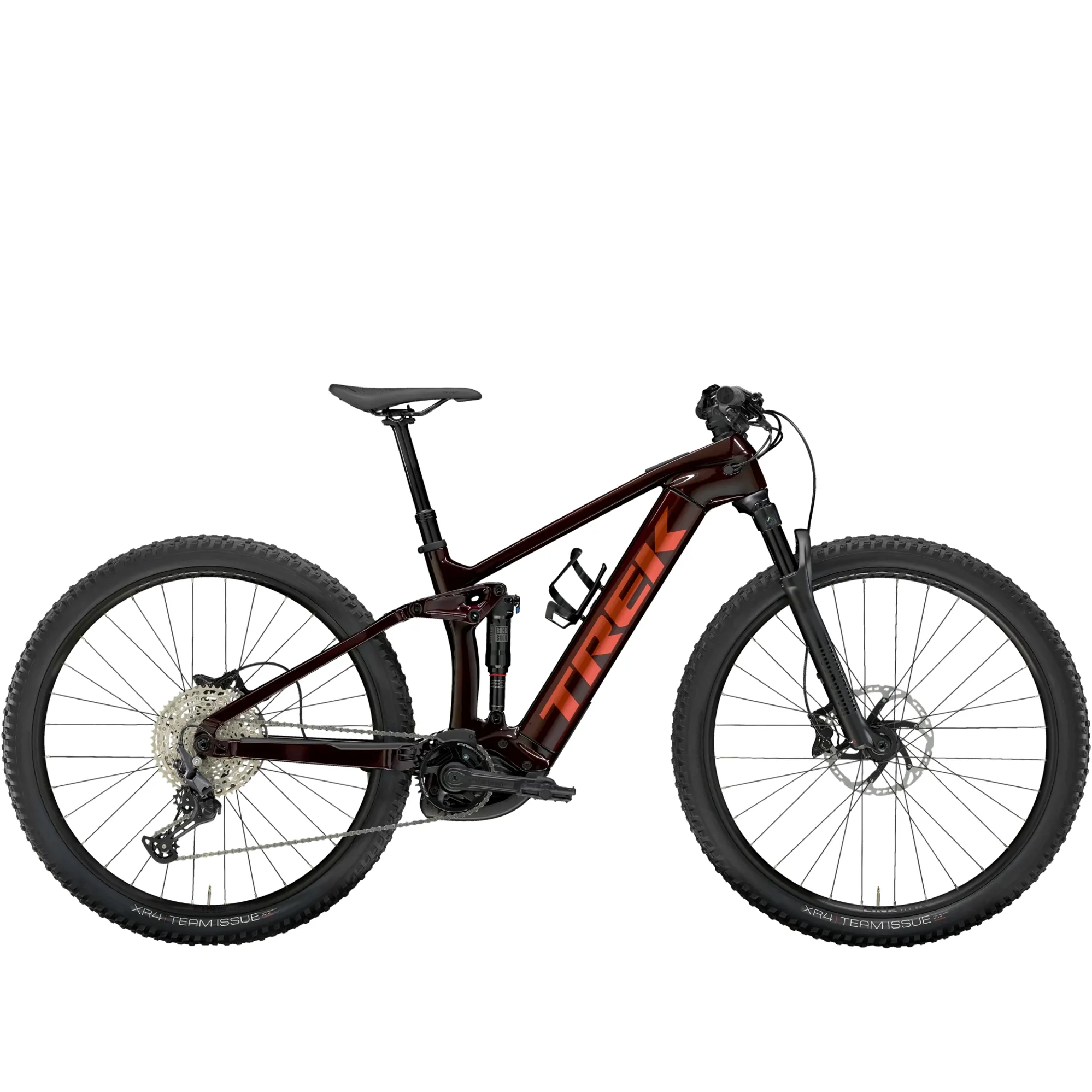 TREK Rail Gen 625Wh Full Suspension Electric Mountain Bike in Carbon Red Smoke