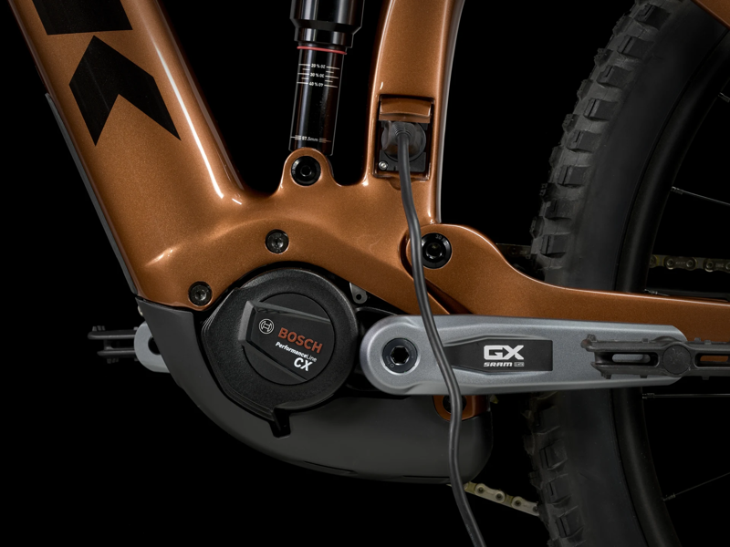TREK Rail 9.8 GX AXS T-Type Gen 4 750Wh Full Suspension Mountain Bike in Pennyflake-2