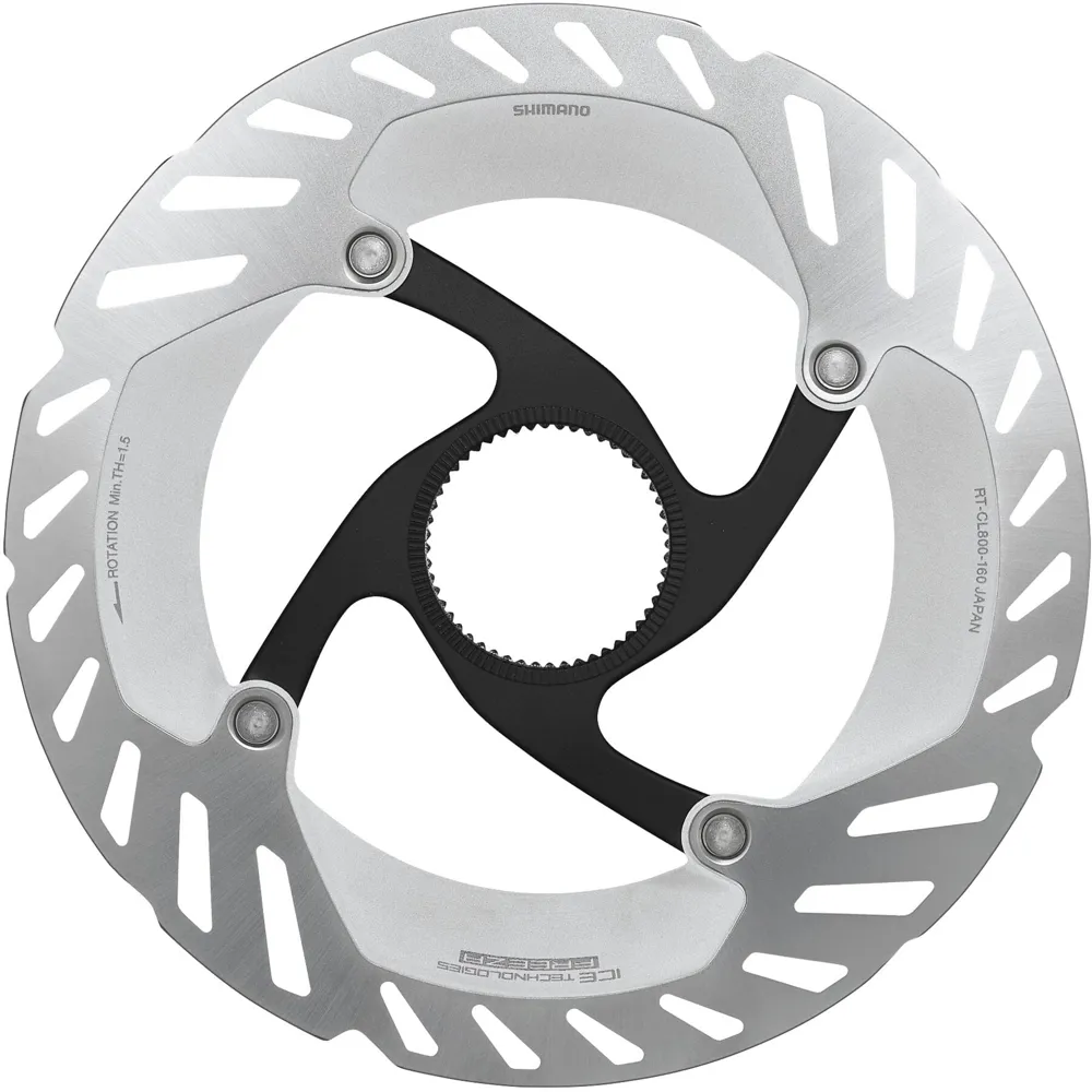 Team Cycles Shimano RT-CL800 160mm Ice Tech FREEZA Rotor with Internal Lockring | Interest FREE Finance & Online Refund Policy.