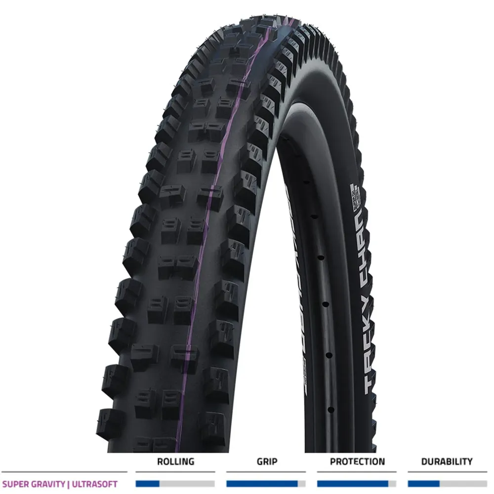 Team Cycles Schwalbe Tacky Chan Evo Super Gravity Folding Tyre in Black - 29 x 2.40 | Interest FREE Finance & Online Refund Policy.