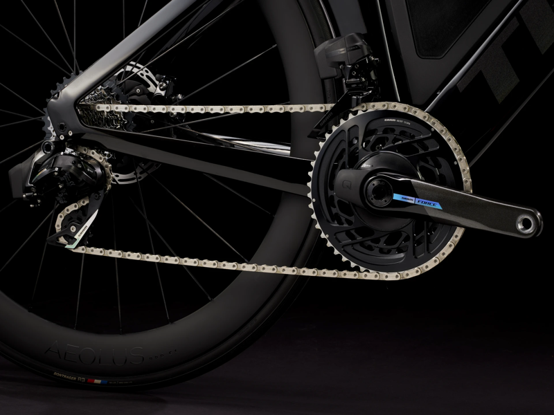 TREK Speed Concept SLR 7 AXS Triathlon Bike in Deep Smoke and Gloss Trek Black-10