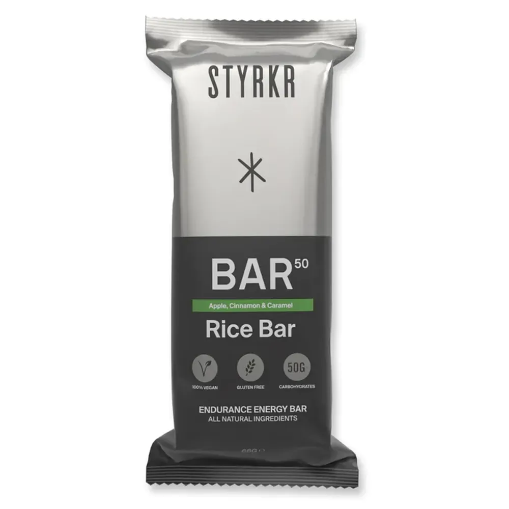 Team Cycles Styrkr STYRKR BAR50 Apple Cinnamon Caramel Energy Bar 50g | Interest FREE Finance & Online Refund Policy.