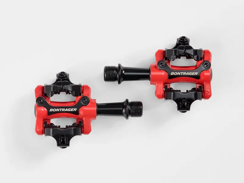 red clipless pedals