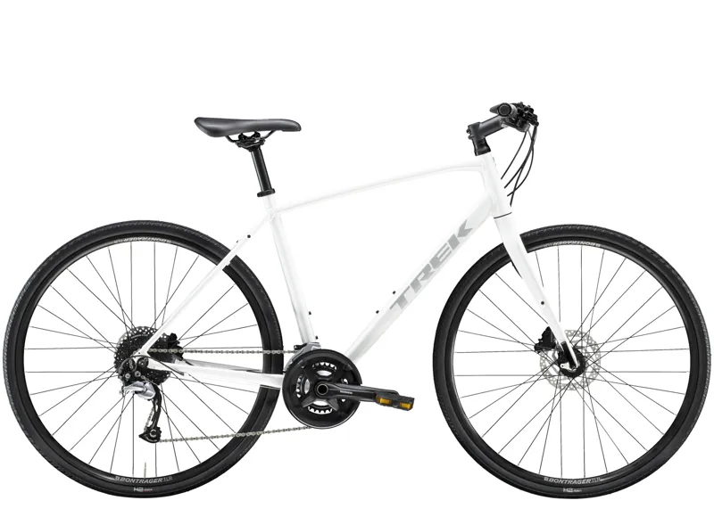 hybrid bike trek white