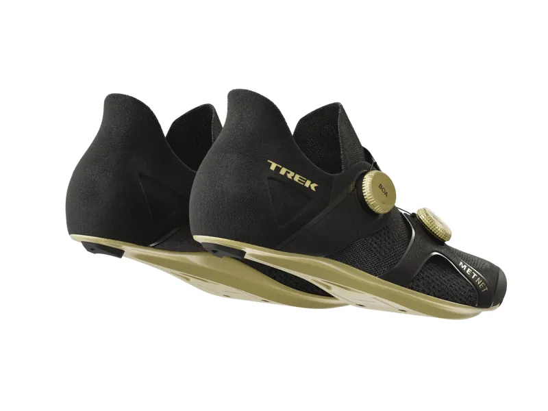 TREK RSL Knit Road Cycling Shoes in Black and Gold-5